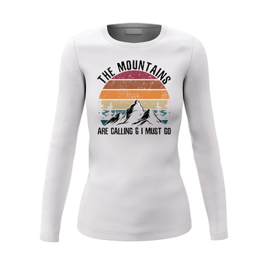 Hiking The Mountains Are Calling Women Long Sleeve Shirt